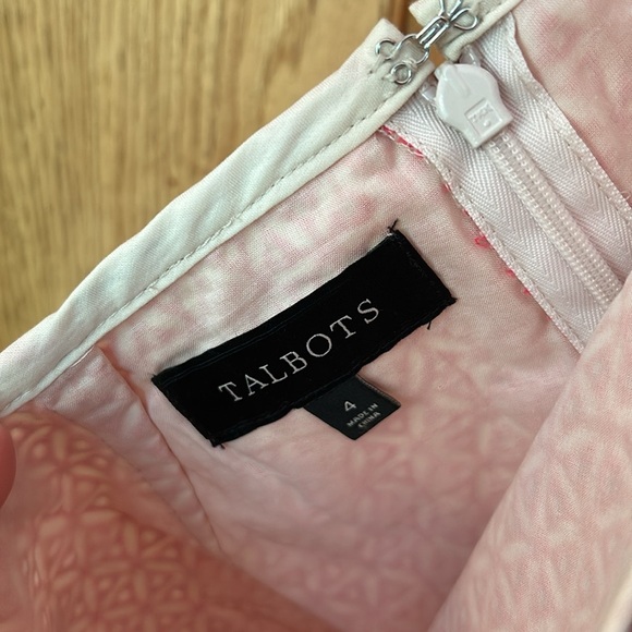 Talbots Pink/Cream Pencil Skirt - Picture 4 of 4
